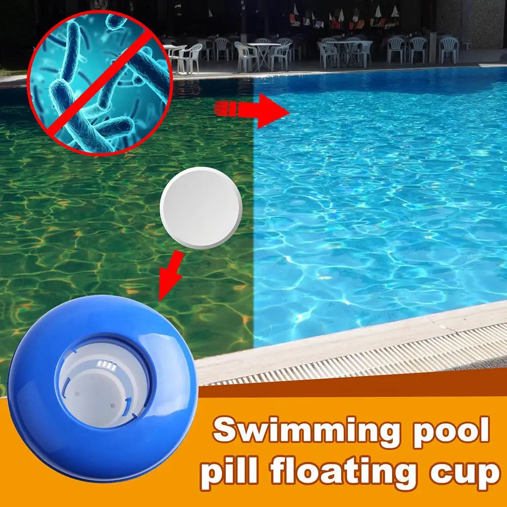 Automatic Pool Water Purifier - Floating Chlorine Dispenser for Swimming Pool Disinfection and Sterilization