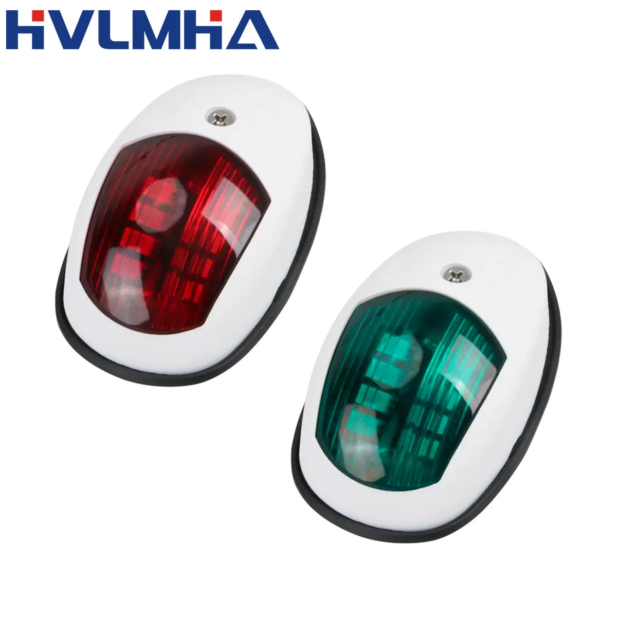 LED Navigation Light 10-30V Waterproof Side Marker - Red/Green Starboard Port Indicator for Marine Boat Yacht Truck Trailer