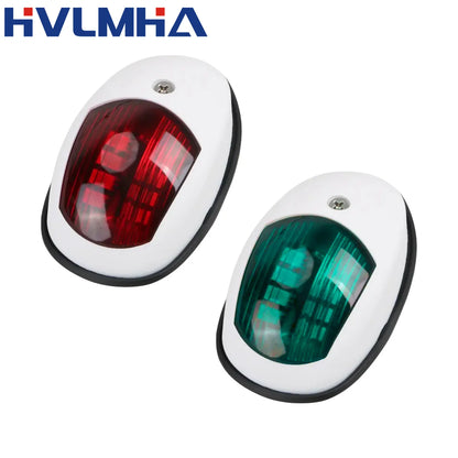 LED Navigation Light 10-30V Waterproof Side Marker - Red/Green Starboard Port Indicator for Marine Boat Yacht Truck Trailer