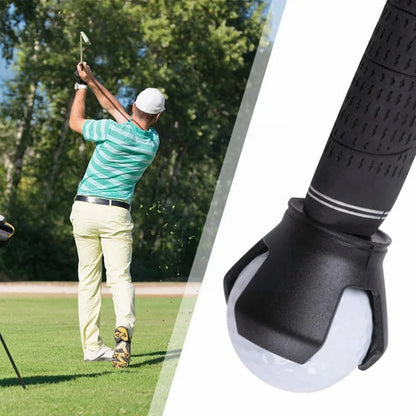 Golf Ball Picker Clamp - Rubber & Zinc Alloy Ball Pick-Up Tool for Training & Practice Accessories