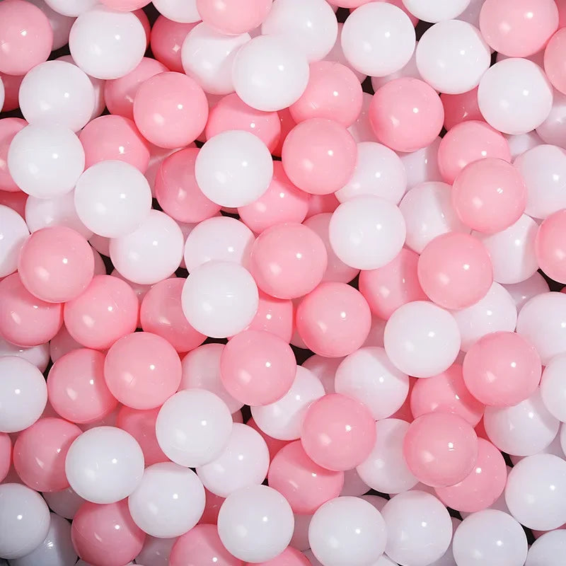 Colorful Ocean Ball Pit Balls - Eco-Friendly Non-Toxic Plastic Play Balls 5.5cm (50pcs Love & Star Shapes)
