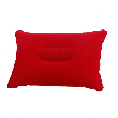 Portable Fold Inflatable Air Pillow - Outdoor Travel Sleeping Camping PVC Neck Stretcher Backrest Plane Comfortable Pillow