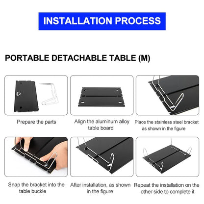 Ultra-Light Foldable Camping Table - Portable Outdoor Desk for Climbing, Fishing & Picnic Adventures