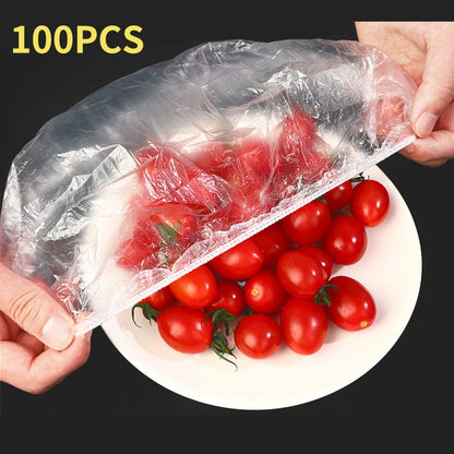 Elastic Food Storage Covers - Reusable Stretch Lids for Bowls & Plates, Durable Kitchen Food Saver Wraps
