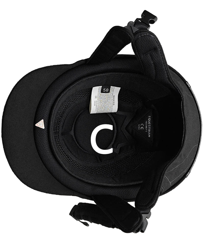 CE Certified Equestrian Riding Helmet - Breathable ABS+EPS Safety Half Cover for Men, Women & Children - Universal Fit 48-60cm