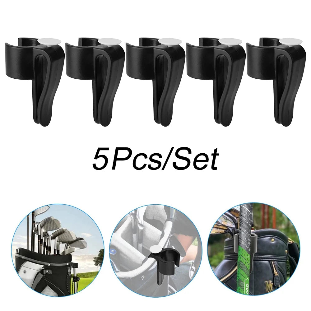 Golf Putter Holder Clips - 10PCS Fixed Golf Club Buckle Organizer for Bag Storage & Swing Training Accessories