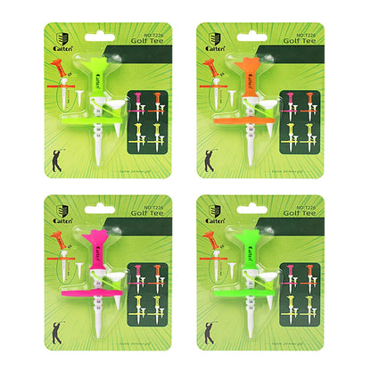 Magnetic Golf Tee Set - Adjustable Height Mother-Child Design | 1-4 Pieces Available | Multifunctional Guide Tees in 4 Color Options