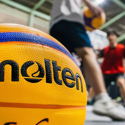 Official Competition Basketball Size 7 - PU Leather 3x3 Certified Standard Ball for Men's & Women's Training
