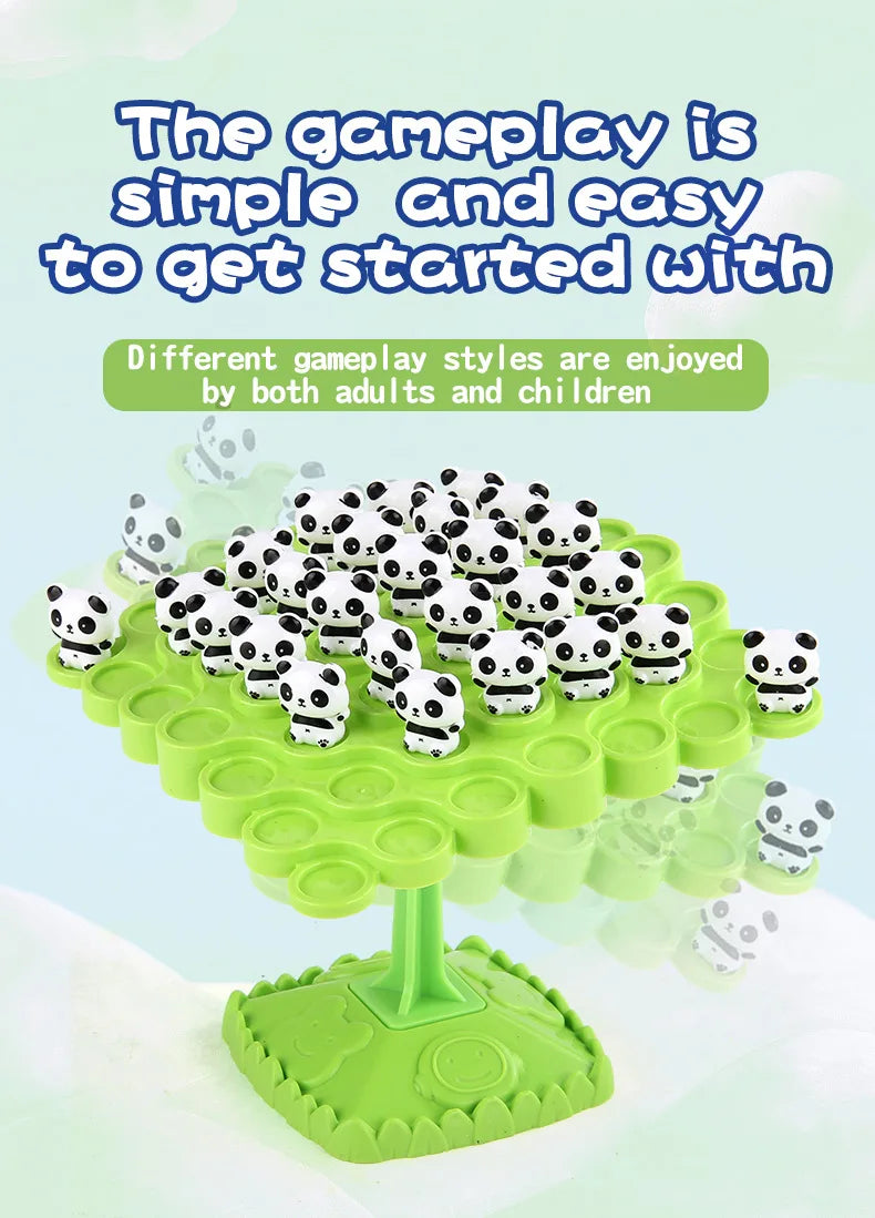 Frog Balance Tree Montessori Math Game - Parent-Child Interactive Tabletop Balancing Toy Gift for Children