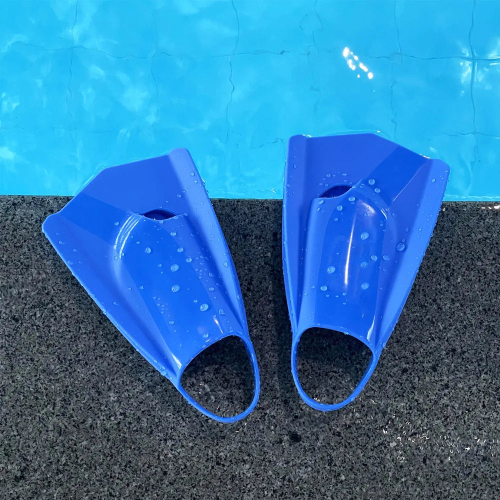 Professional Silicone Short Fins for Swimming & Diving - Training Flippers for Snorkeling & Free Diving