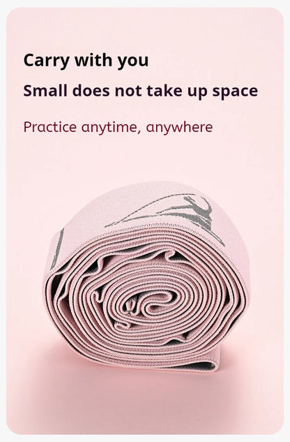 Yoga Resistance Band - Sectioned Stretching Belt for Pilates, Dance & Fitness Training