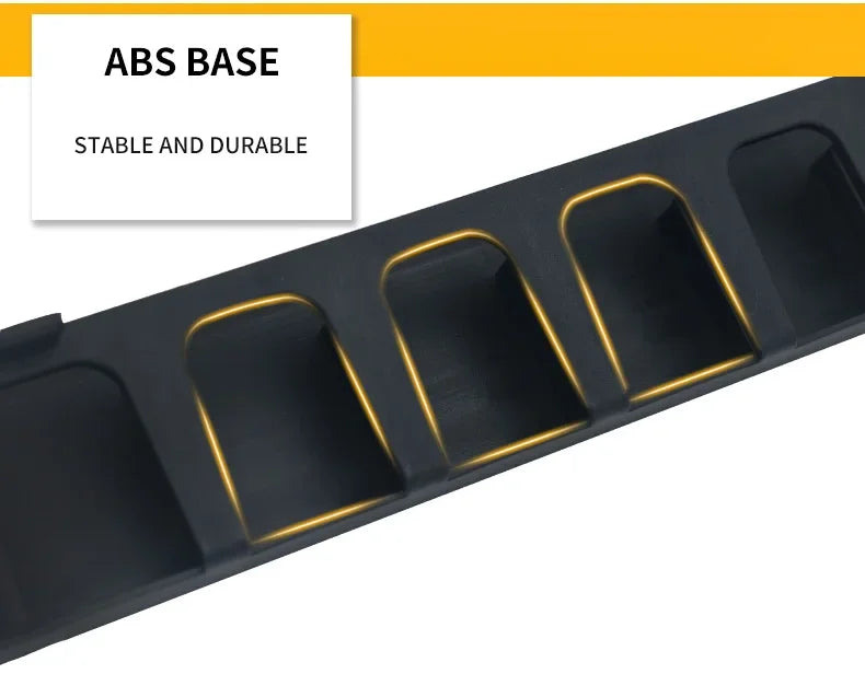 6-Hole Wall-Mounted Fishing Rod Holder - Vertical & Horizontal Display Rack