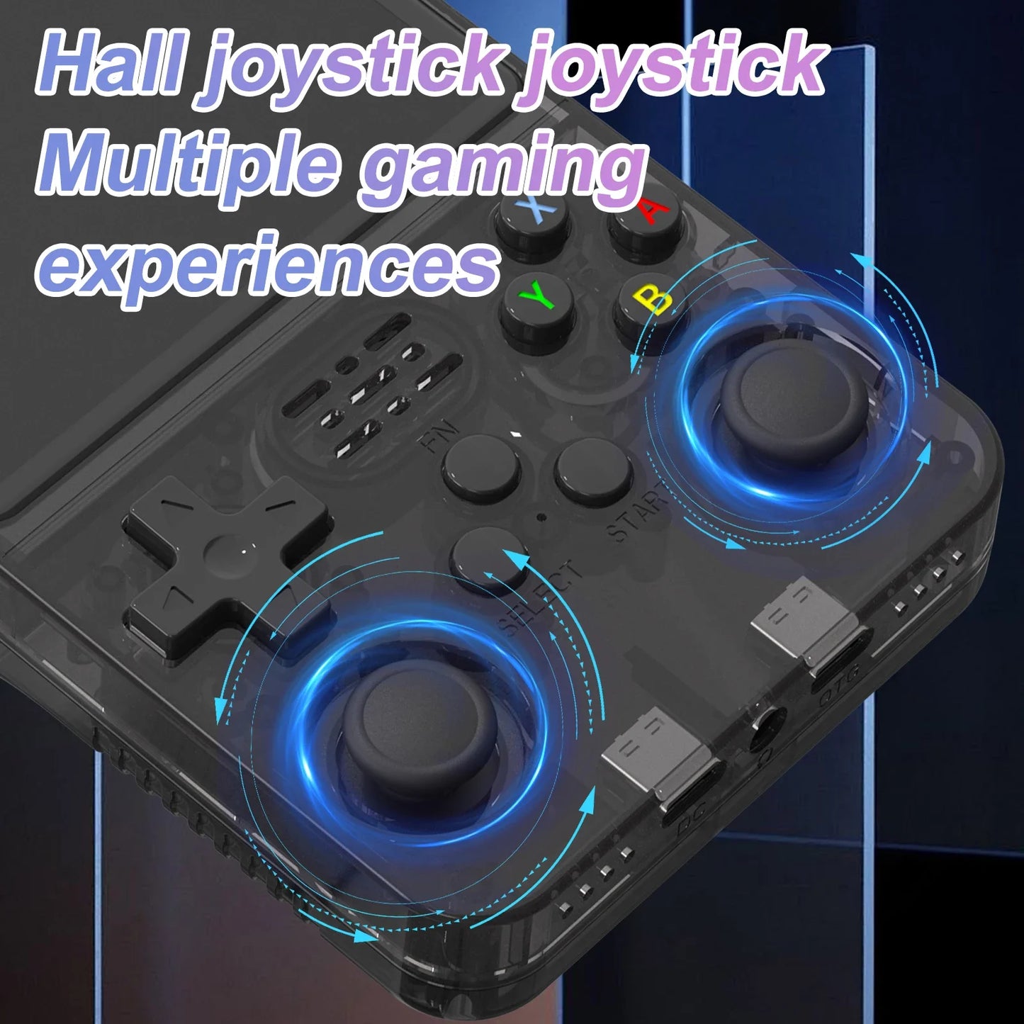 R36S Portable Handheld Game Console - 3.5" IPS Screen - 640x480 Resolution - 64GB Memory - Classic Games Preloaded