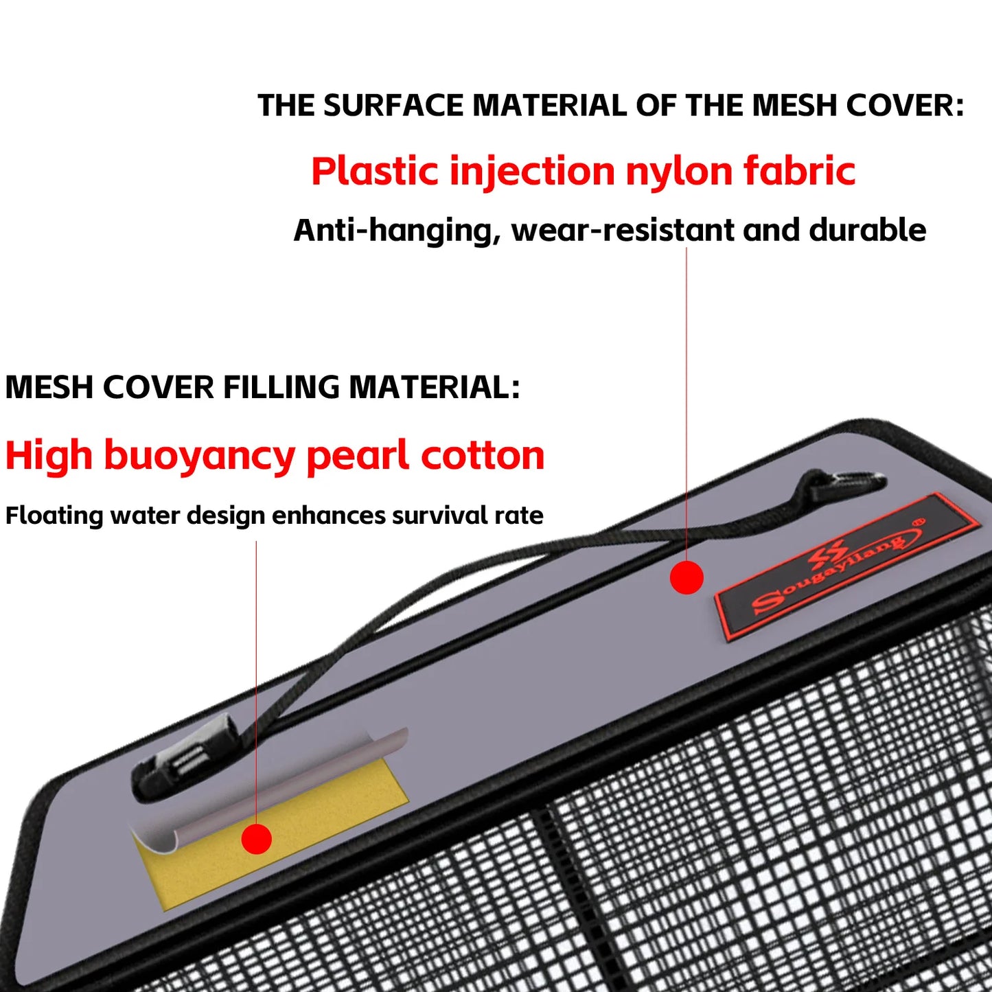 Foldable Fishing Cage Net - Collapsible Fish Trap for Carp, Shrimp, Crayfish & Lobster