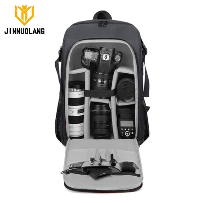 Waterproof Camera Backpack - Oxford Cloth Photography Bag for Outdoor DSLR Use