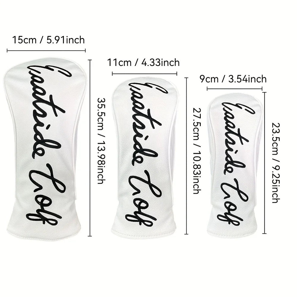 Premium Golf Club Headcovers with Embroidered Design - Scratch & Impact Resistant Protection