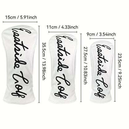 Premium Golf Club Headcovers with Embroidered Design - Scratch & Impact Resistant Protection