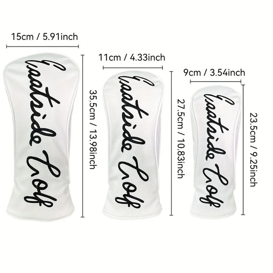 Premium Golf Club Headcovers with Embroidered Design - Scratch & Impact Resistant Protection