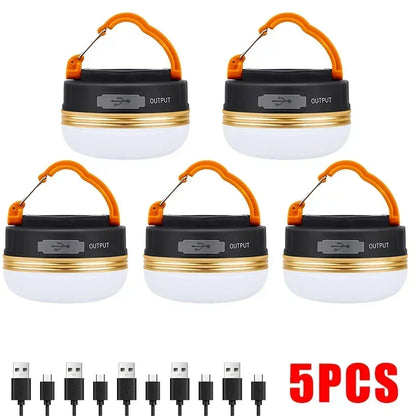 Portable 10W COB+LED Outdoor Lantern - 1800mAh USB Rechargeable Camping Light for Hiking, Fishing & Night Adventures