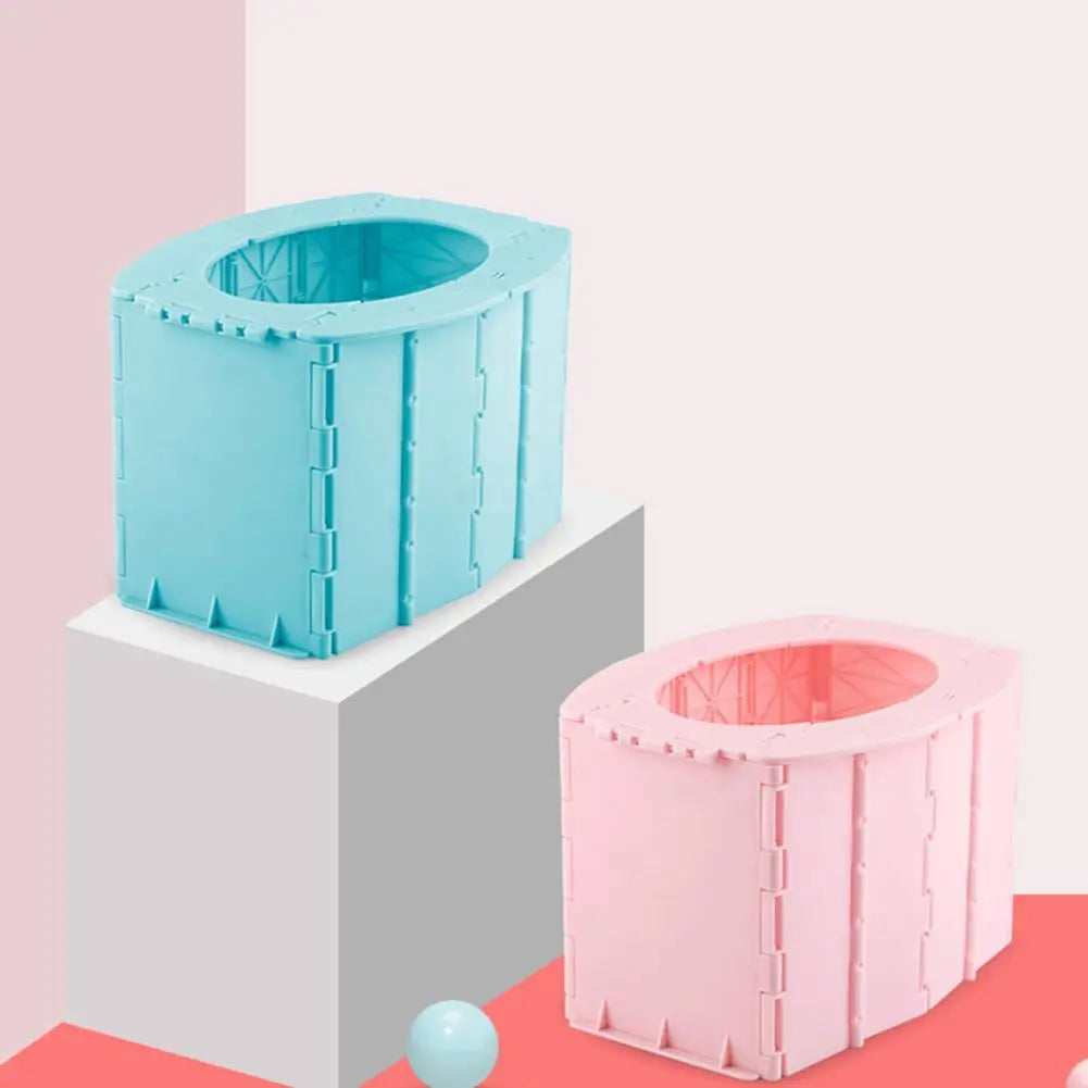 Multifunction Portable Folding Camping Toilet - Travel Commode for Car Camping, Hiking & Long Outdoor Trips - Children & Adult Use