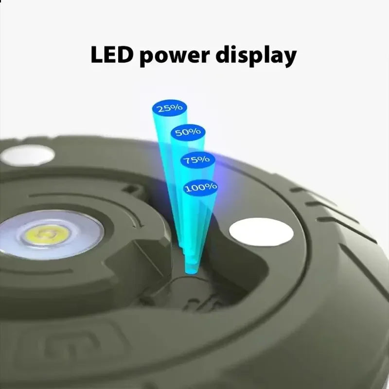 Rechargeable 10M LED Light Strip - Waterproof Camping Atmosphere Lamp Belt for Outdoor Tent Garden Room Decoration