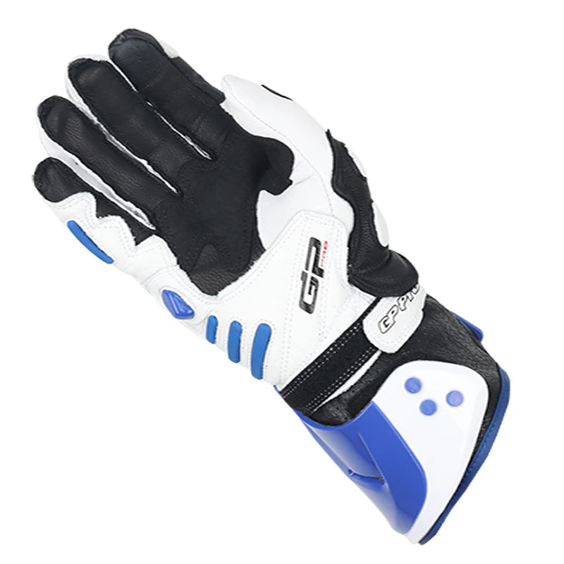 Two-X GP Pro Men's Motorcycle Racing Gloves - Long Leather Sports Protection with Touch Screen