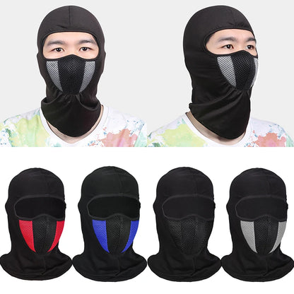 Breathable Motorcycle Balaclava - Full Face Mask with Neck Hood for Motocross & Motorbike Riding
