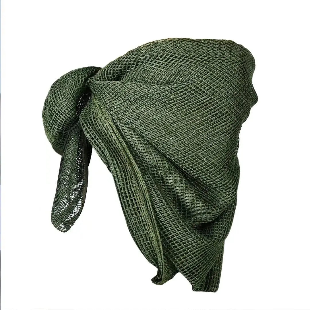 75" x 35" Tactical Camouflage Mesh Scarf - Polyester-Cotton Camo Net for Hunting, Shooting & Outdoor Sports