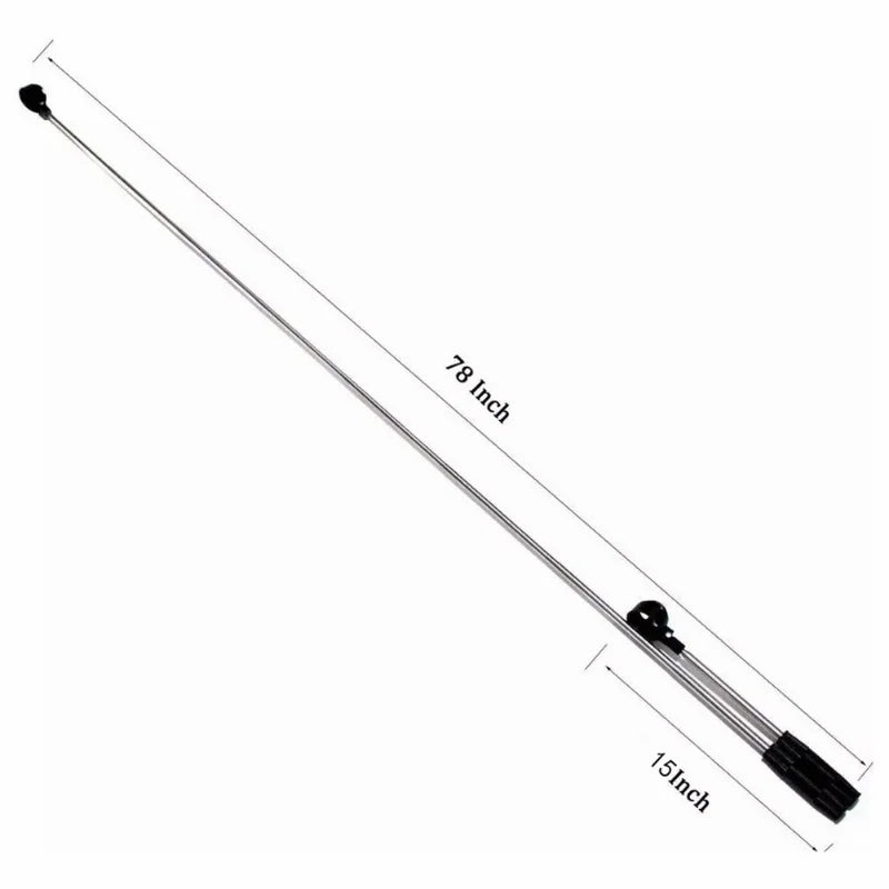 79-Inch Telescopic Golf Ball Retriever - 8-Section Stainless Steel Automatic Locking Ball Picker & Scoop Tool
