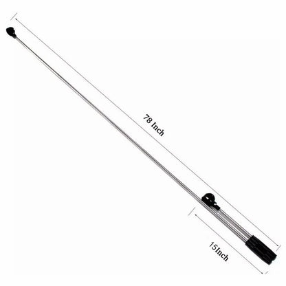 79-Inch Telescopic Golf Ball Retriever - 8-Section Stainless Steel Automatic Locking Ball Picker & Scoop Tool