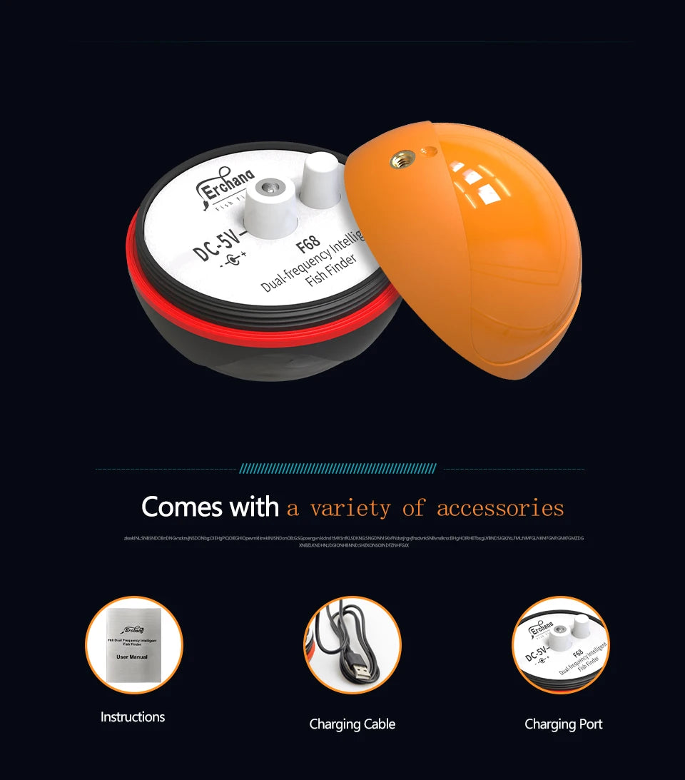 WiFi Fish Finder 100M - Wireless Sonar Echo Finder for Lake & Sea Fishing (iOS & Android)
