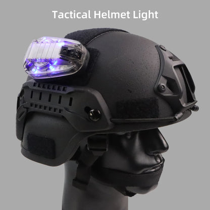 Tactical Helmet Light - Multi-Function IR Strobe Signal Lamp with Velcro Mount