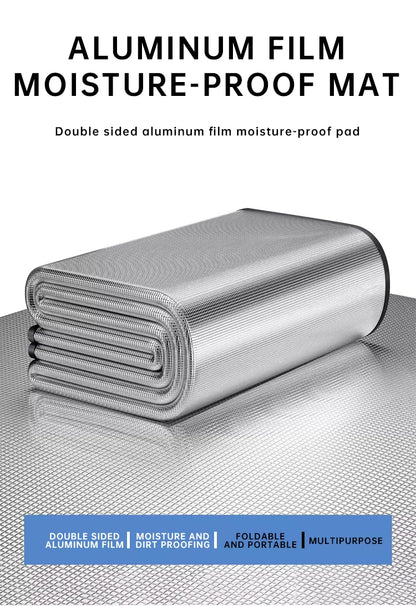 Waterproof Camping Mat - Double-Sided Aluminum Film Beach Blanket for Outdoor Picnic, Tent Floor & Portable Moisture-Proof Pad