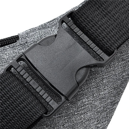 Men's Waterproof Canvas Crossbody Bag - Korean Style Outdoor Sports Waist Pack with Multiple Carry Options