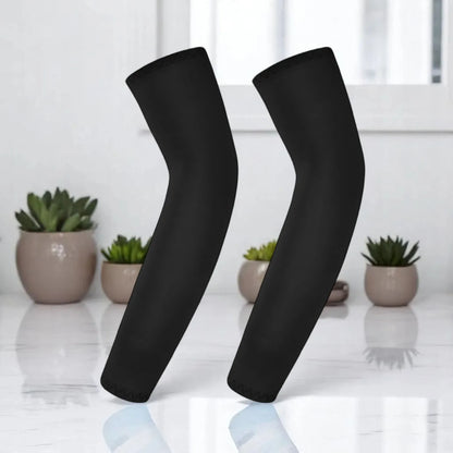 Children's Ice Silk Cooling Arm Sleeves - Quick-Dry UV Protection Cycling Arm Guards for Girls Outdoor Sports (1 Pair)