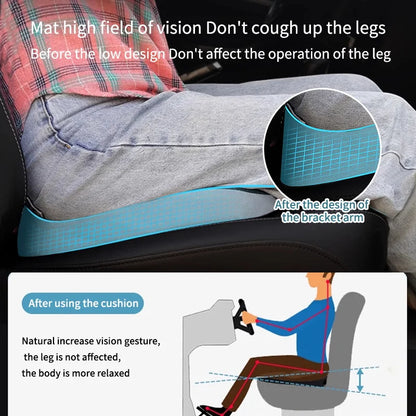 Orthopedic Memory Foam Cushion - Non-Slip Design for Tailbone, Sciatica & Back Pain Relief - Comfort Support for Chair & Car Seat