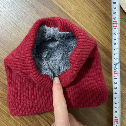 Winter Sports Neck Warmer - Soft Knitted Face Cover Scarf for Men & Women - Cold-Proof Thick Collar for Skating, Running & Hiking