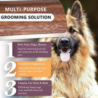 Multi-Purpose Pet Grooming Brush - Horse Sweat Scraper & Cleaning Tool for Cats, Dogs, Rabbits & Stable Equipment