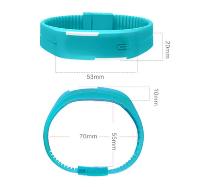 Digital LED Sports Watch - Silicone Strap Wristwatch for Kids, Boys, Girls, Men & Women