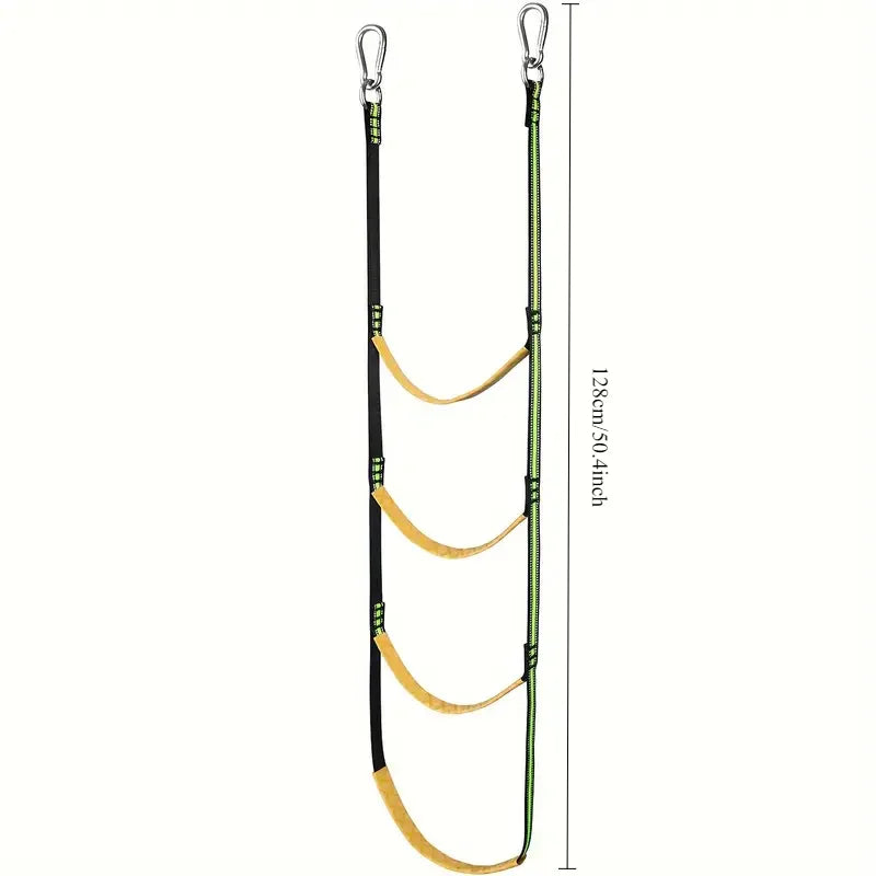 Portable Nylon Boat Rope Ladder - 3/4/5 Step Auxiliary Boarding Ladder for Marine & Water Sports