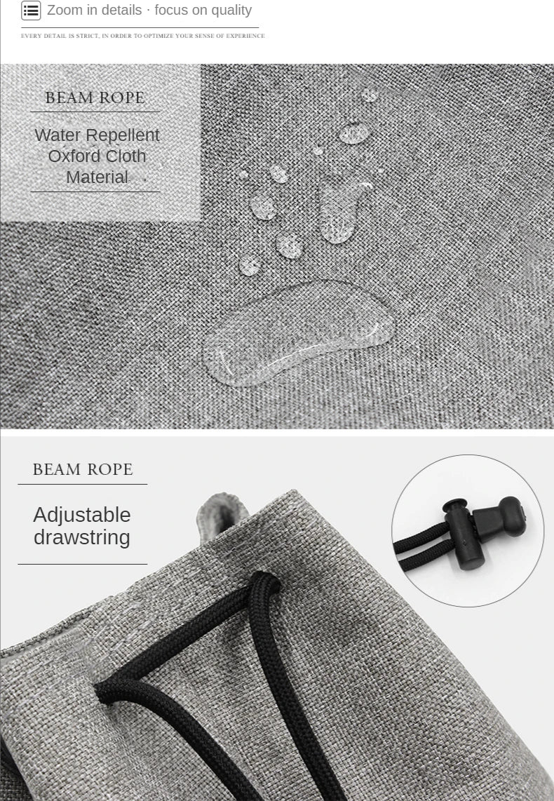 Camera Lens Bag - Waterproof Drawstring Pouch with Fleece Protection for DSLR Cameras