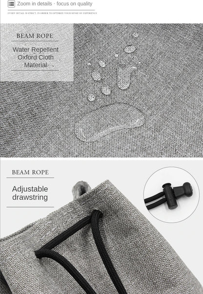 Camera Lens Bag - Waterproof Drawstring Pouch with Fleece Protection for DSLR Cameras