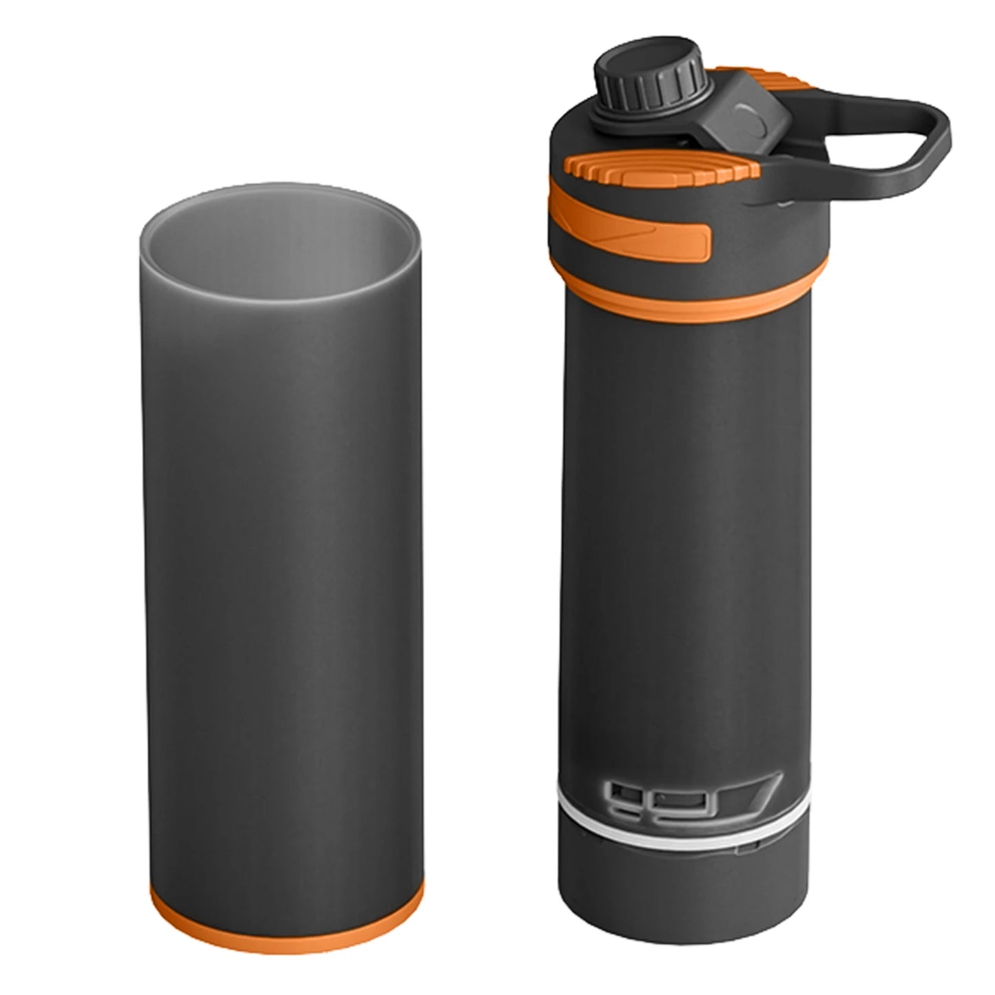 Ultra-Fine Portable Water Filter Bottle - Outdoor Water Purifier for Hiking, Camping & Travel by Clearly Filtered
