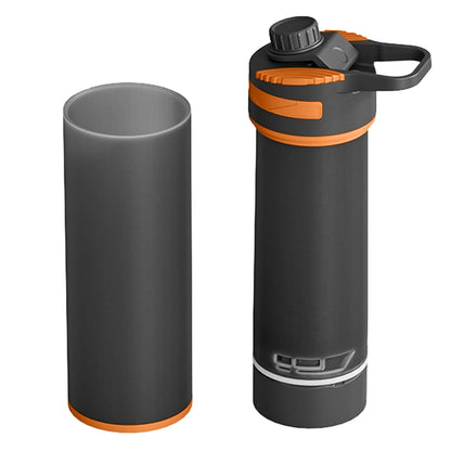 Ultra-Fine Portable Water Filter Bottle - Outdoor Water Purifier for Hiking, Camping & Travel by Clearly Filtered