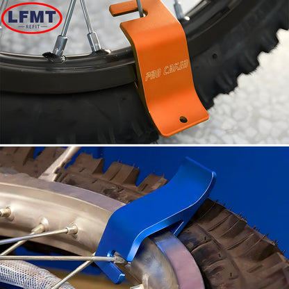 Universal CNC Tire Lever Tool & Axle Wrench - Motocross Tire Change Spoon for KTM Husqvarna Honda Yamaha Kawasaki Suzuki SHERCO Beta