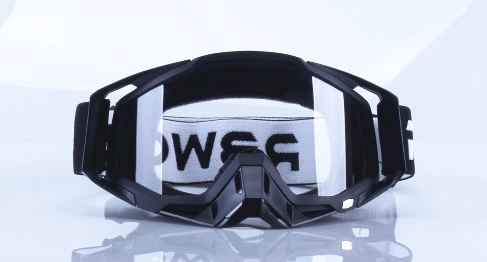 Vintage Motorcycle Goggles – MX Motocross Safety Glasses with Night Vision for Helmet & Driving