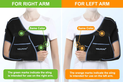 Breathable Shoulder Sling & Immobilizer - Adjustable Arm Support for Rotator Cuff Tear, Fracture, Dislocation & Post-Surgery Recovery