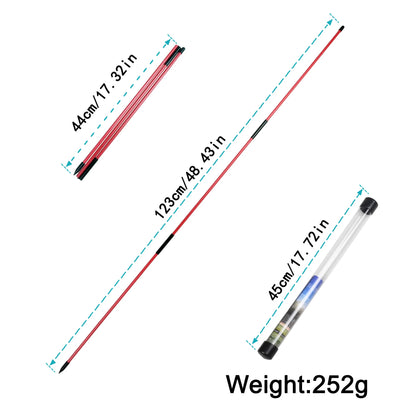 Golf Alignment Sticks - 2 Sets of 48inch Practice Rods - Collapsible & Portable - 6 Colors Available