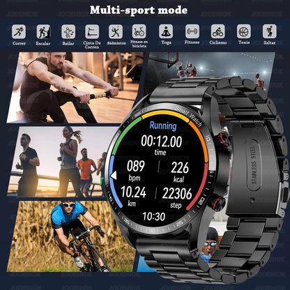 1.53" Full Touch Screen Smart Watch - Multi-Sport Mode with ECG+PPG, Waterproof & Bluetooth Call