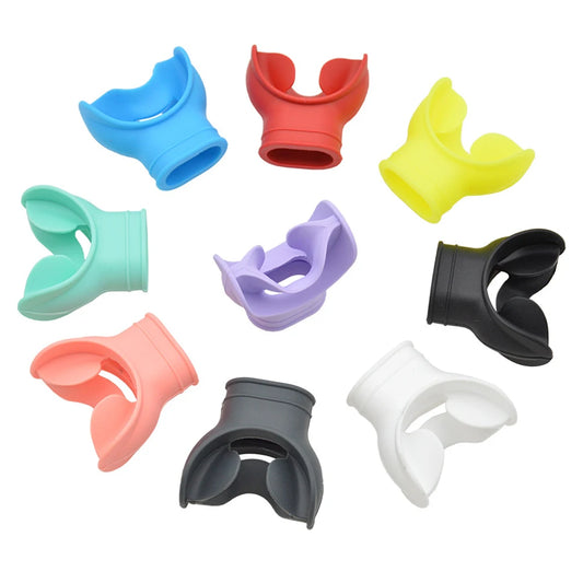 Premium Silicone Scuba Diving Mouthpiece - Comfortable Regulator Cover with Octopus Holder Retainers